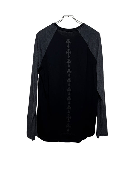Chrome Hearts Cemetery Cross Raglan Long Sleeve T-shirt セメタリークロスラグラン ロンT