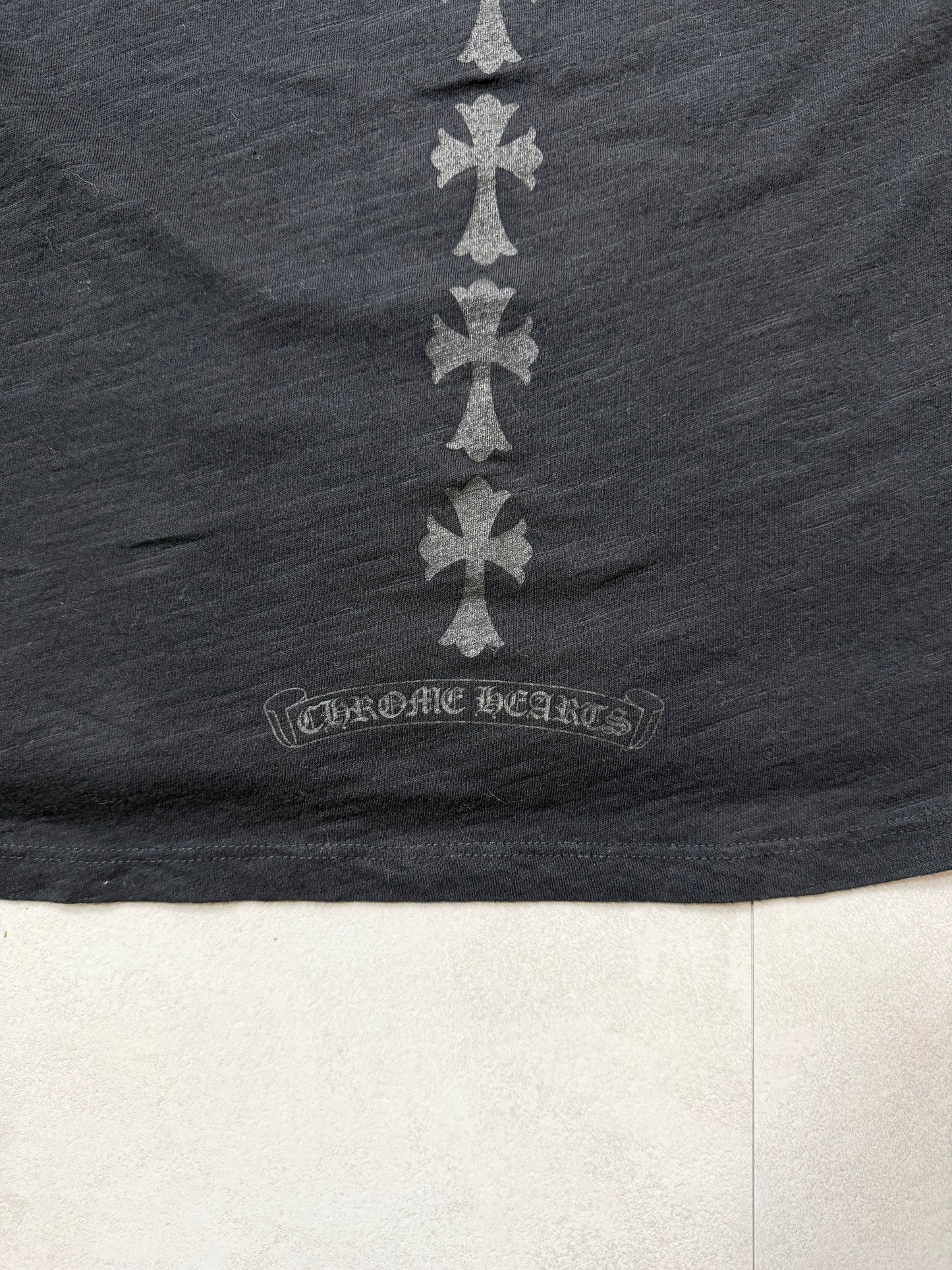Chrome Hearts Cemetery Cross Raglan Long Sleeve T-shirt セメタリークロスラグラン