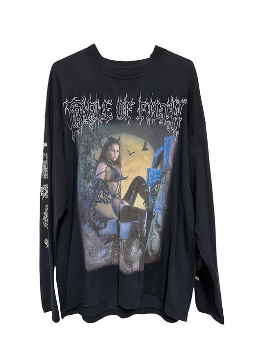 Cradle of Filth Vigor Mortis 2000 롱티 티셔츠 00s XL