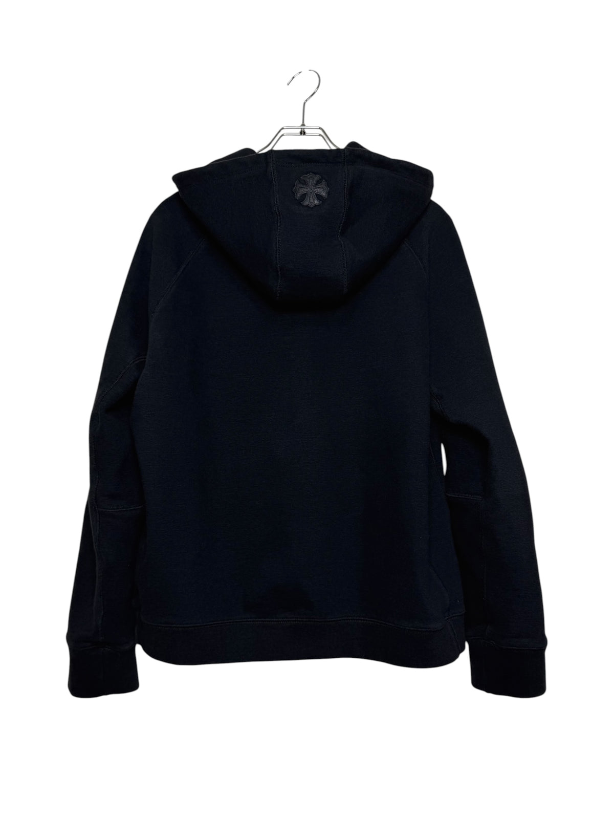 ChromeHearts Y NOT CHプラスレザーパッチ ZIPパーカー ブラック