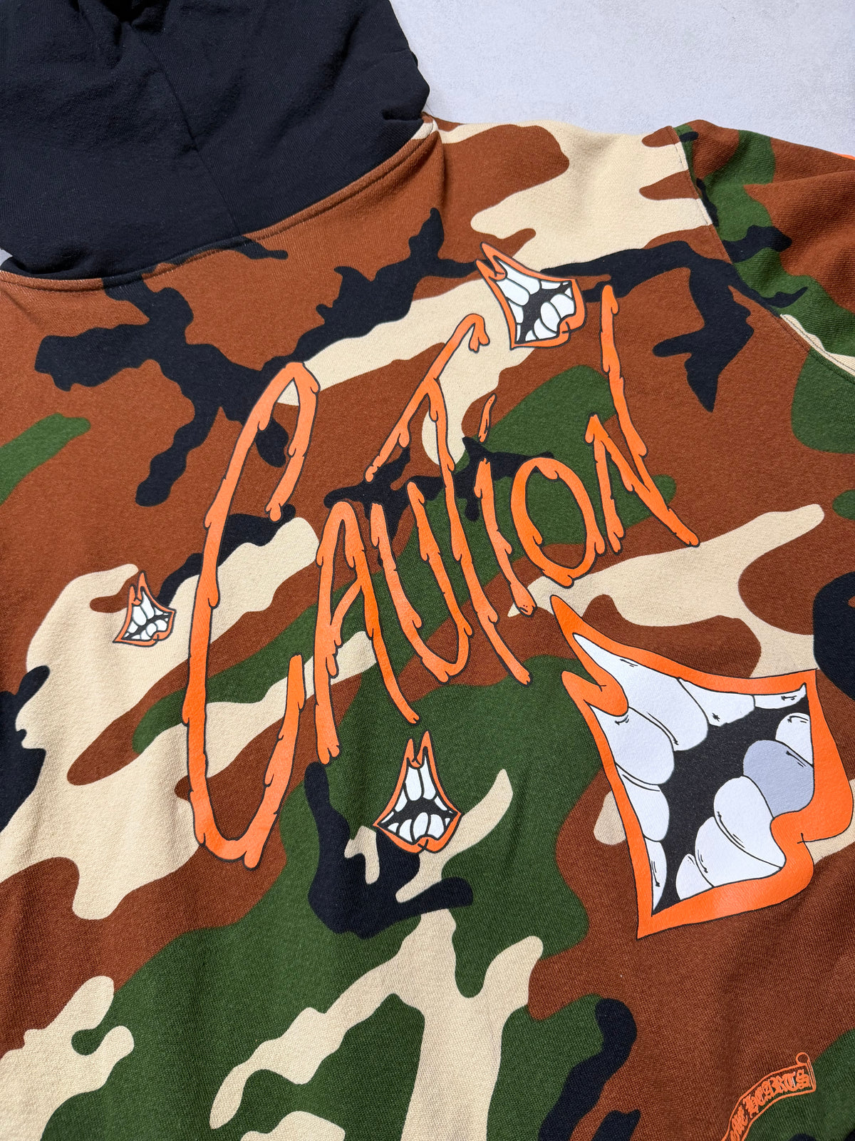 ChromeHearts MattyBoy PPO Caution Zip-up Hoodie マッティーボーイ ジップアップフーディー 迷彩柄 XL