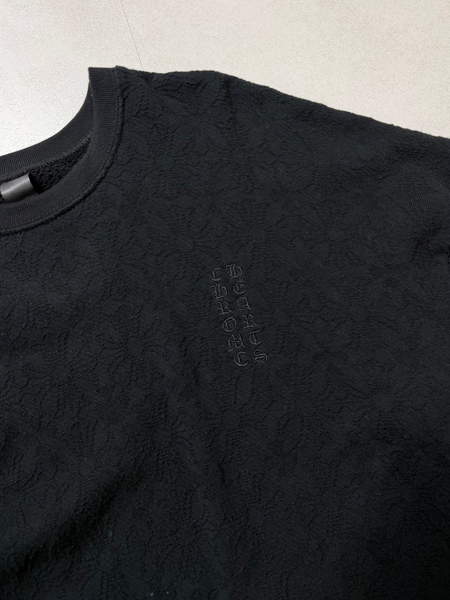 Chrome Hearts Y NOT CHプラスジャガードクルーネックスウェット M