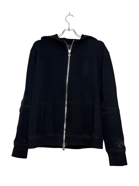 ChromeHearts Y NOT CHプラスレザーパッチ ZIPパーカー ブラック