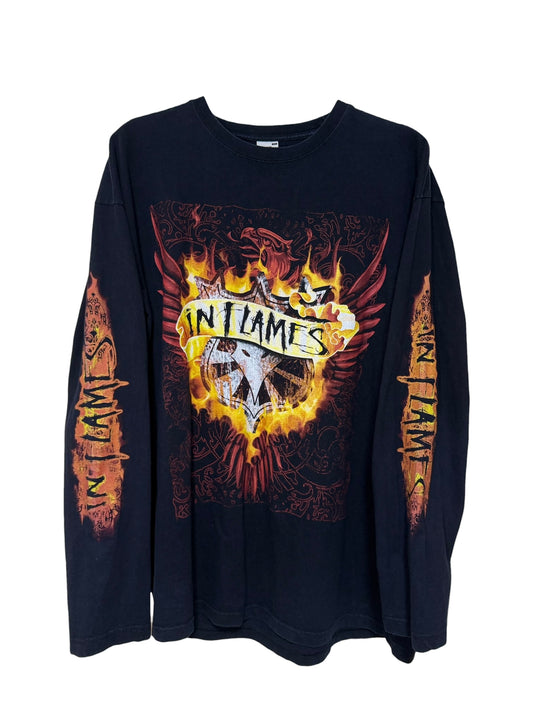 InFlames イン・フレイムス 2000 Tour Clayman Vintage Long Sleeve T-shirt ロンT バンドTシャツ XL