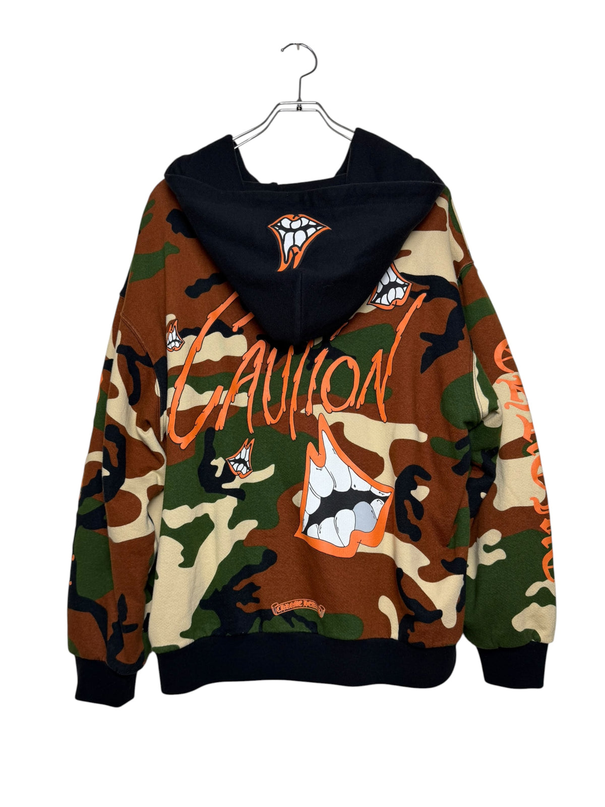 ChromeHearts MattyBoy PPO Caution Zip-up Hoodie マッティーボーイ ジップアップフーディー 迷彩柄 XL