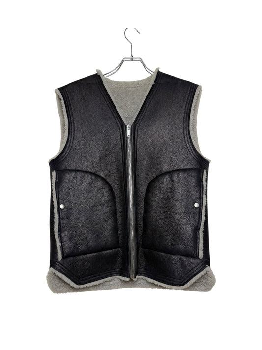 RickOwens sheepskin vest ラムスキン べストUS40